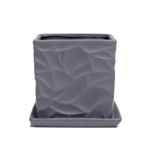 Porcelain Blue Grey Pots