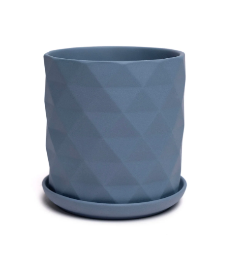 Porcelain Blue Grey Pots