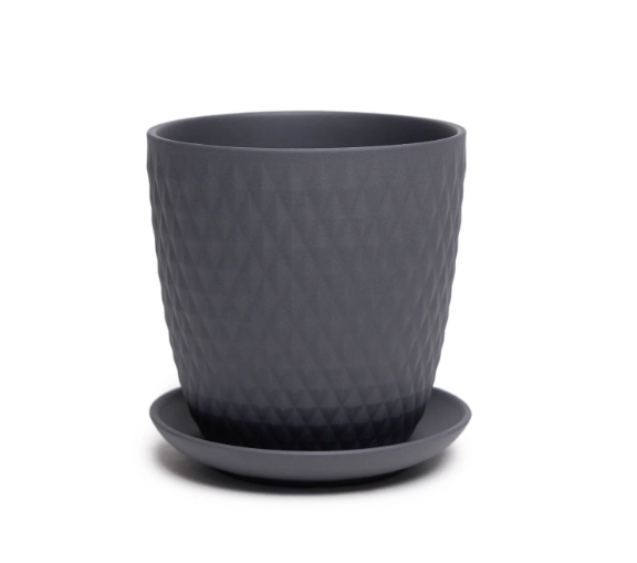 Porcelain Blue Grey Pots