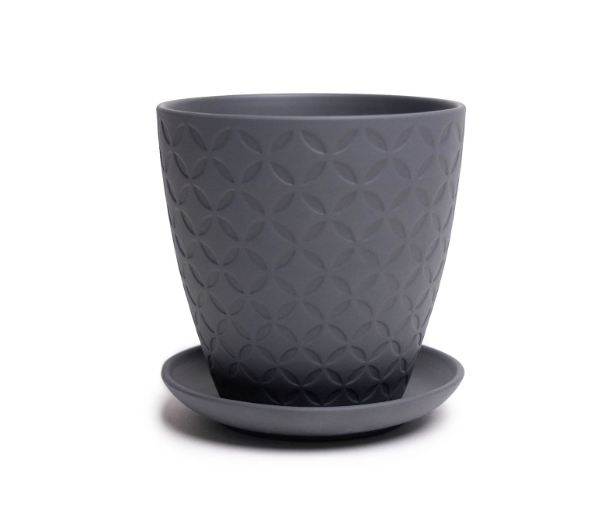 Porcelain Blue Grey Pots