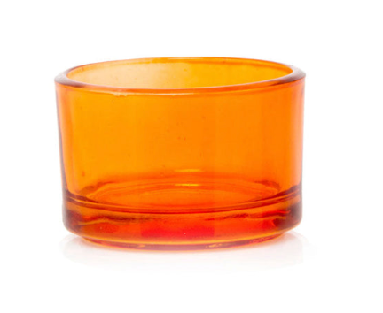 Orange Tealight Glass