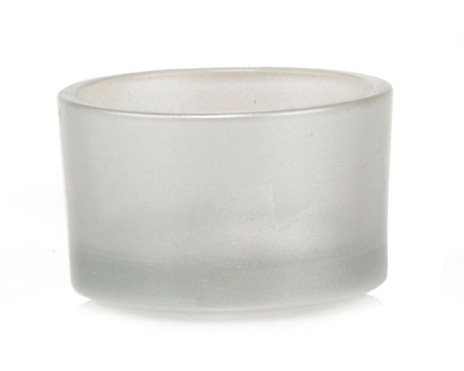 Pearlescent Silver Tealight Glass