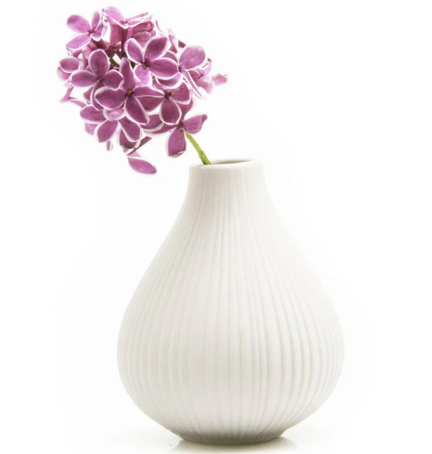 Blue Grey Porcelain Flower Vase