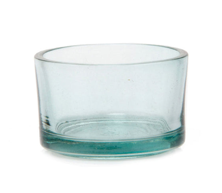 Pearlescent Silver Tealight Glass